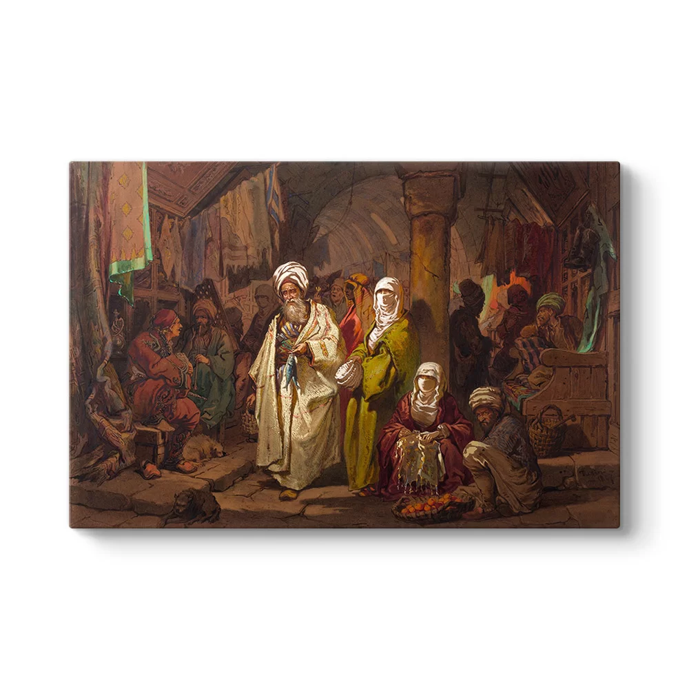 A. Preziosi - The Grand Bazaar Tablosu - Model 1